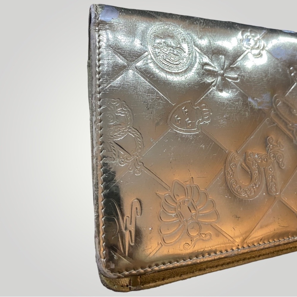 Chanel Metallic Gold Icon Series Monogram Long Wallet - Picture 8 of 16
